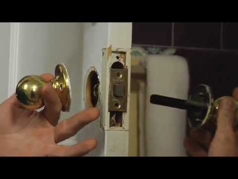 how to install a door knob