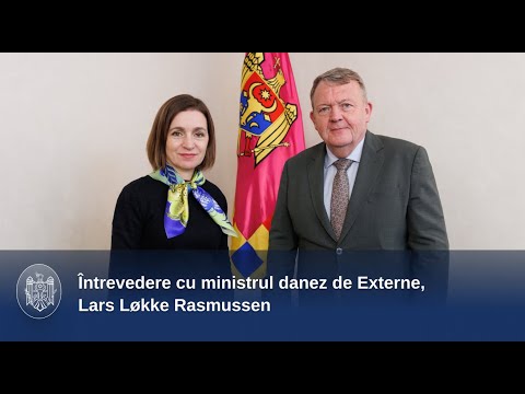 Președinta Maia Sandu s-a întâlnit cu ministrul danez de Externe, Lars Løkke Rasmussen