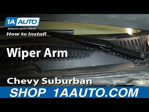 How To Install Replace Wiper Arms 2000-02 Chevy Suburban and Tahoe