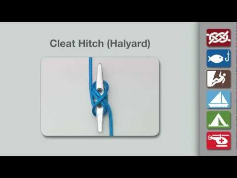 how to tie a cleat hitch video