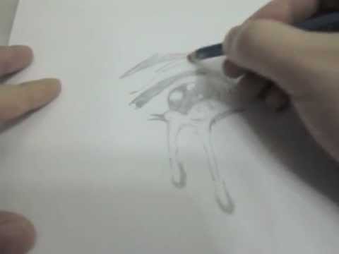 how to draw crying eyes