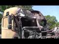 Burned Out CRST Freightliner Century Truck