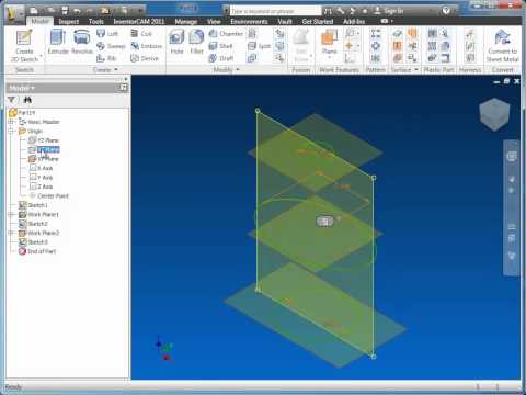 Loft (with rails) Autodesk Inventor 2012