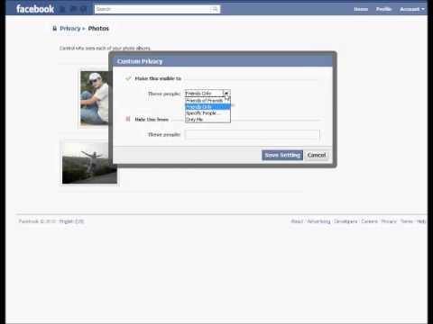 how to you hide photos on facebook