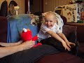 elmo gets sat on elmo gets sat on