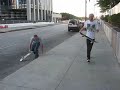Skateboarding in downtown Chicago Skateboarding in downtown Chicago