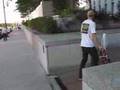 Skateboarding in downtown Chicago