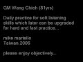 mike and wang laoshi, basic yue jia practice.
you will see no magic here, just grounded ideas that can help in ones arsenal of skills. the second half is about neutralizing an entry and following the body and legs... loads of fun to practice...

master wang chieh's website in chinese..
http://home.kimo.com.tw/insidekunfu/index.html