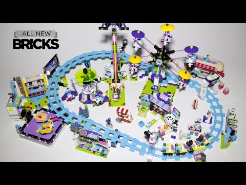 Lego Friends Amusement Park Roller Coaster Bumper Cars