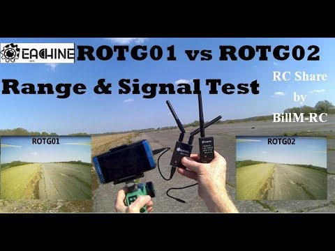 Eachine ROTG01 vs ROTG02 vs DVR review - Range & Signal tests