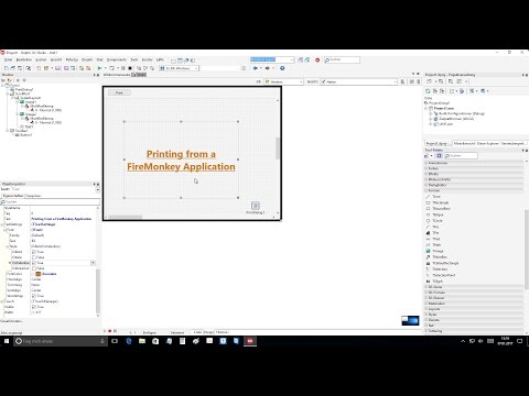 Tutorial: Printing from a FireMonkey Application (Delphi DX 10.1 Berlin Up2) on Windows 10
