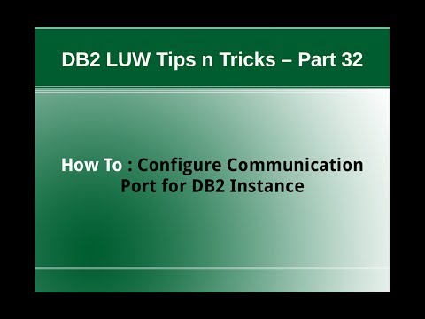 how to know db2 port