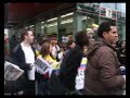 colombian people marching in melbourne against for farc ep terrorist group and begging for freedom to hostage.