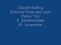 Suite for Flute and Jazz Piano Trio by Claude Bolling - m. 2
