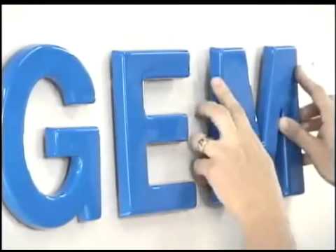 Installing Combination Mounted 3D Sign Letters-3:01min