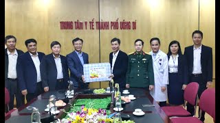 Phó Chủ tịch UBND thành phố Nguyễn Văn Thành thăm, động viên đơn vị trực Tết