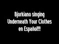 me singing underneath your clothes by shakira en español