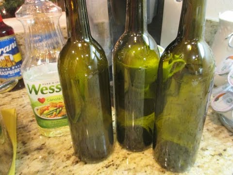 how to remove labels from wine bottles