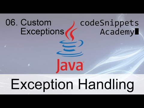 how to define own exception in java