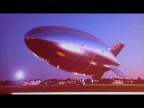 airship - US-Army unmanned untethered 60000ft Altitude Helium Airship, Hale-D takes off at sunrise from Akron Airdock Lockheed Martin - High Altitude Long Endurance-D...