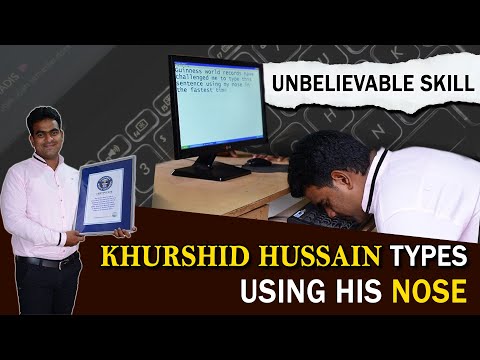 Indian Man Holds Guinness Record As Fastest Nose Typist photo Indian Man Holds Guinness Record As Fastest Nose Typist picture