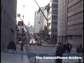 On ground at Ground Zero, day. CU on wreckage and two Men... On ground at Ground Zero, day. CU on wreckage and two Men...