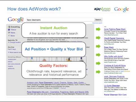 google 101 - Learn Google Adwords http://www.ajaxunion.com/webinar Presentation by Joe Apfelbaum certified Google Trainer. In this presentation you will learn the basics ...