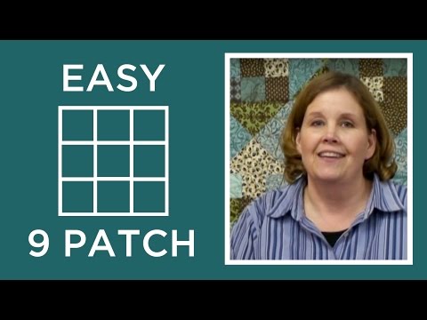 how to quilt a nine patch block