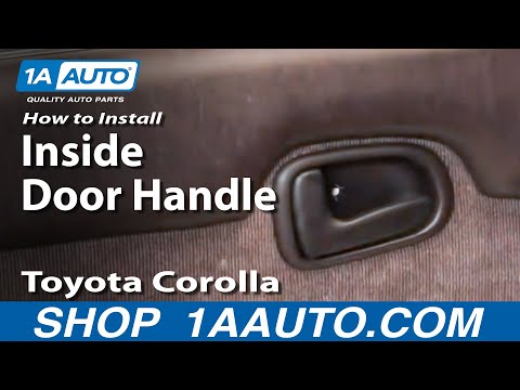 How To Install Replace Broken Inside Door Handle Toyota Corolla 94-97 1AAuto.com