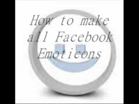 how to do a emoticons on facebook