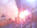 Salida de Los Rojinegros en la Noche Rojinegra