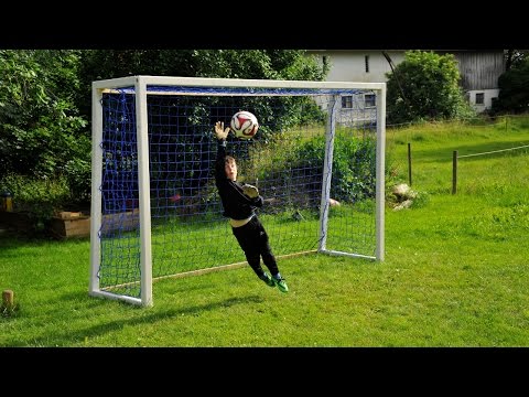 Fußballtor Kleinfeldtor Kindertor Tor selbst gemacht DIY #012 Heimwerker selber gebaut bauen