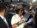 Hugging Johnny Depp