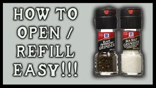 Easiest Way to Open and Refill McCormick Pepper Gr