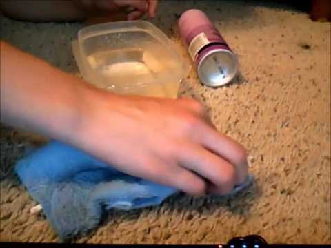 how to remove eyeliner from a carpet