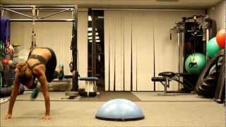 High Intensity Agility Drill: Bosu Lateral Agility Sprawl