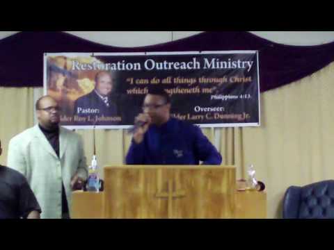 Elder Marvin  Morris @ R.O.M.I. Pastor Roy Johnson  Youth Co
