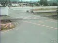 semi truck tries to outrun train