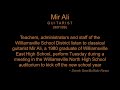 Mir Ali at Williamsville School District 9-01-09
