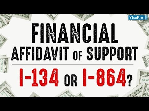 how to fill affidavit of support i-864