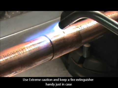 how to fasten copper pipe