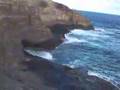 cliff jump Spitting Caves Oahu w/ Charlie and Twomp