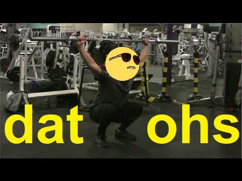 how to perform overhead squat