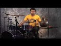 cuban drummer, emilio valdes performs solo on udu, djembe, cajon and drumset