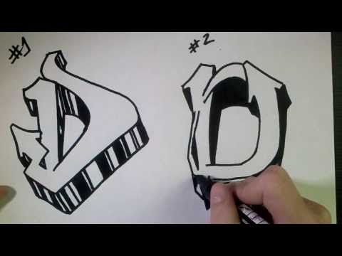 how to draw graffiti on a paper