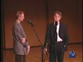 eliot fisk interviewed by john schaefer at the new york guitar festival's third biennial guitar marathon at the 92nd street y's kaufman auditorium.