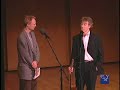 eliot fisk interviewed by john schaefer at the new york guitar festival's third biennial guitar marathon at the 92nd street y's kaufman auditorium.