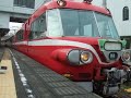 2009/8/22のイベントで、豊明駅から回送されるパノラマカーの出発シーン。