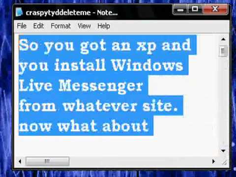 how to get rid of windows messenger in xp