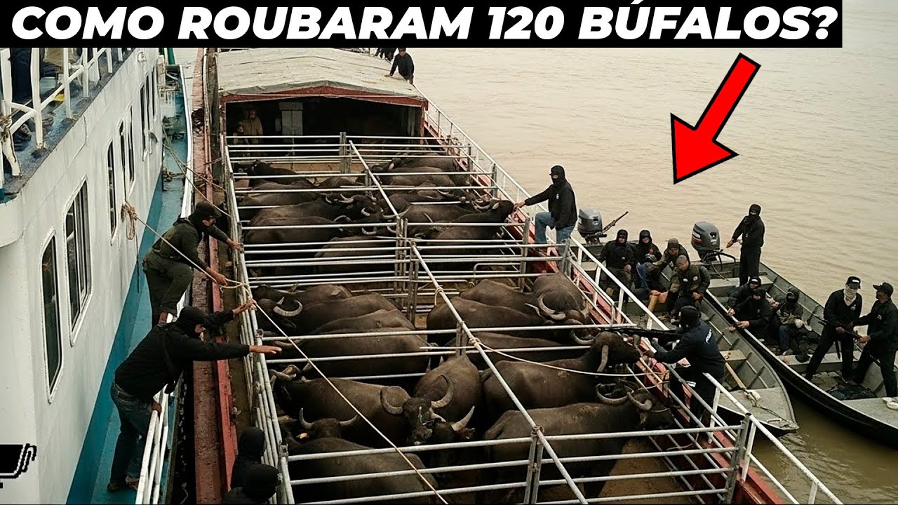 LADRÕES ROUBAM 120 BÚFALOS DE UMA VEZ EM EMBARCAÇÃO